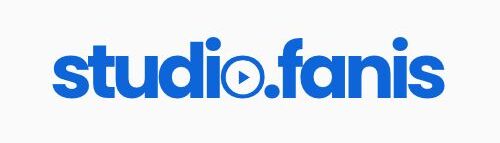 studio.fanis rond blanc logo bleu